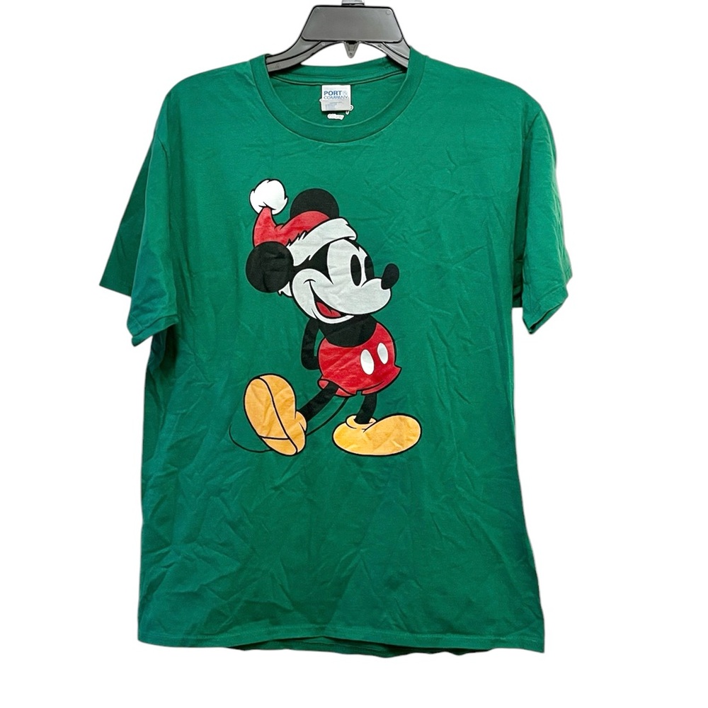 Disney x Port & Company Unisex Mickey Mouse Christmas T-Shirt